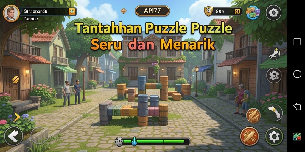 Tampilan gameplay API77 yang penuh warna dan menantang.