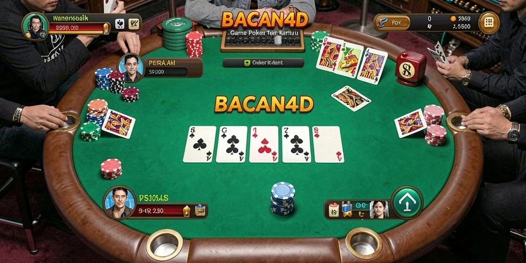 Screenshot gameplay Poker yang seru di BACAN4D.