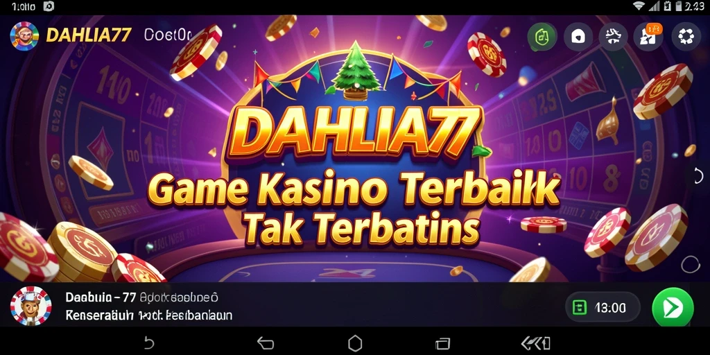 Tampilan gameplay menarik dari game Kasino DAHLIA77.