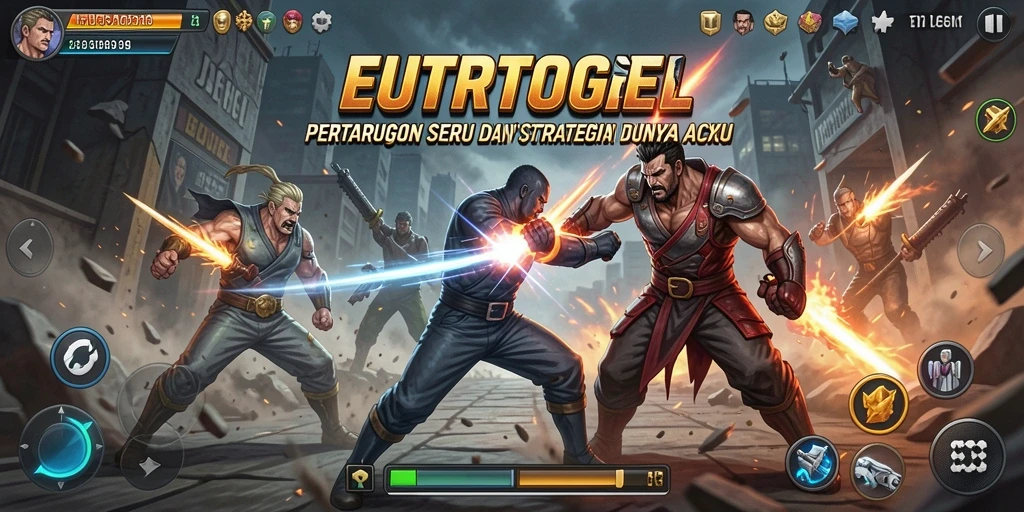 Tampilan gameplay seru dari EUROTOGEL saat bertarung.
