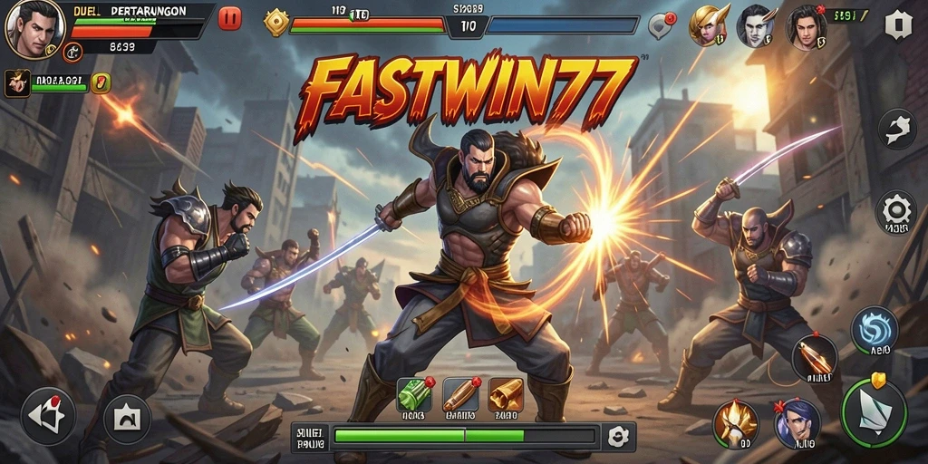 Gameplay seru dengan pertarungan yang mendebarkan di FASTWIN77.