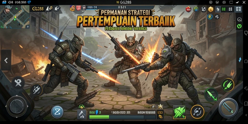 Tampilan gameplay mendebarkan dari GG288 dalam pertempuran TPS.