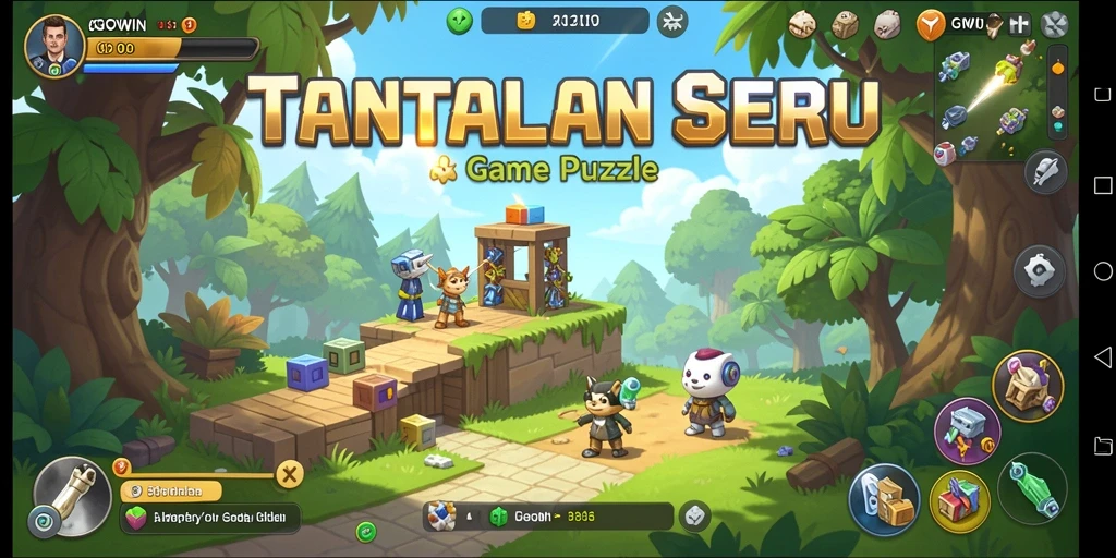 Tampilan gameplay GOWIN yang menarik dan penuh warna.