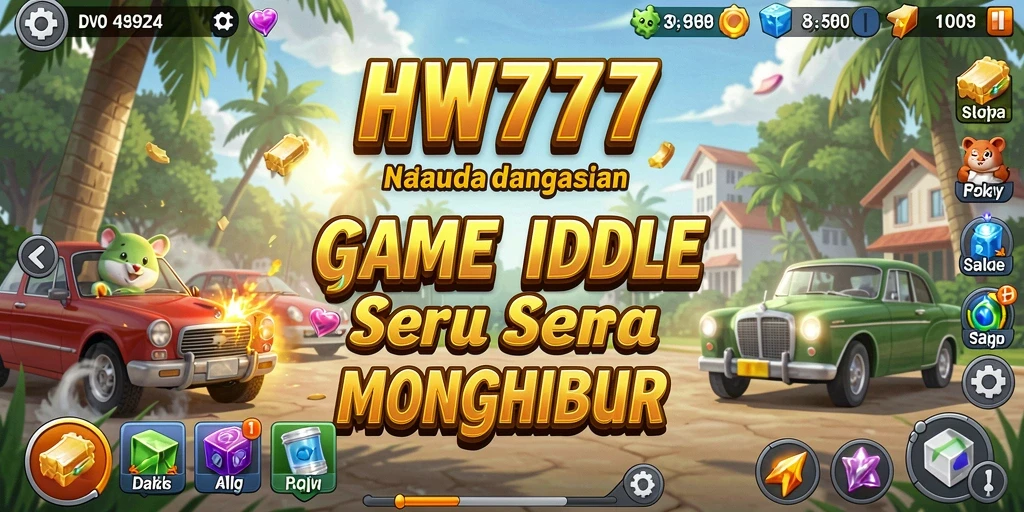 Tampilan gameplay HW777 yang menarik dan penuh warna.