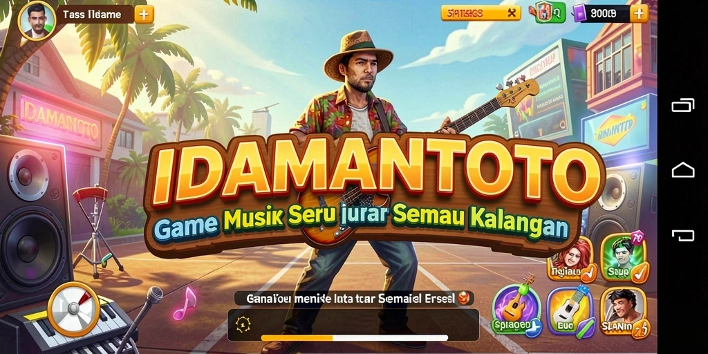 Gameplay seru IDAMANTOTO yang penuh dengan tantangan musik.