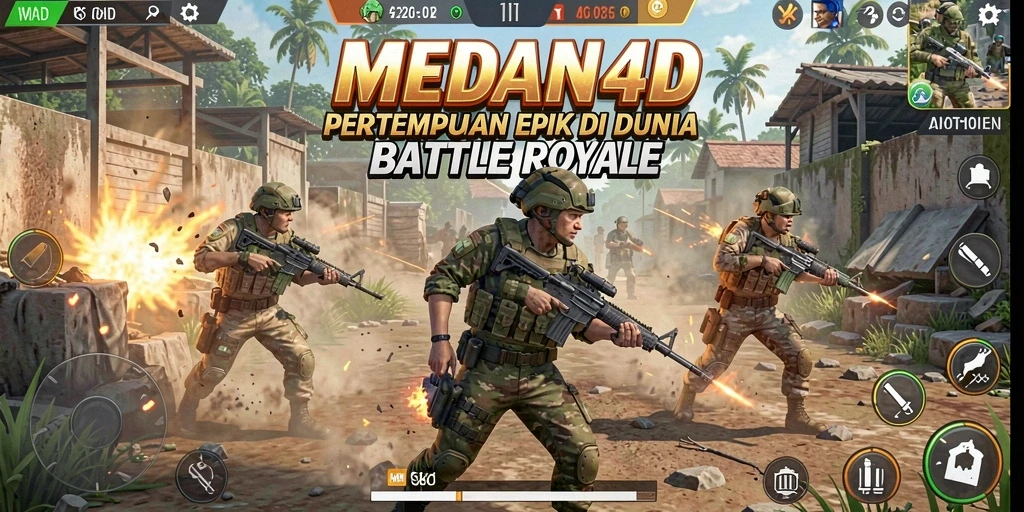 Tangkapan layar MEDAN4D menampilkan pertempuran intens di medan perang.
