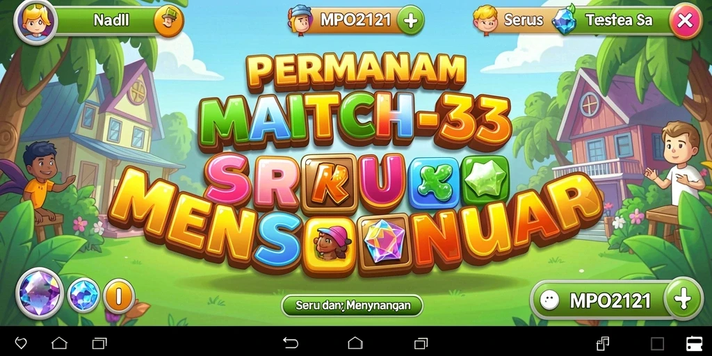 Tangkapan layar MPO2121 menampilkan serunya gameplay Match-3.
