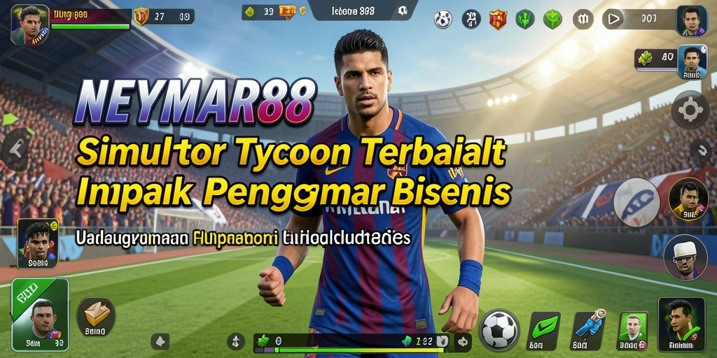 Screenshot gameplay NEYMAR88 menampilkan aksi membangun bisnis yang seru.