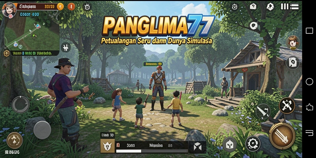 Tangkapan layar utama <strong>PANGLIMA77</strong> menunjukkan gameplay yang mengasyikkan.