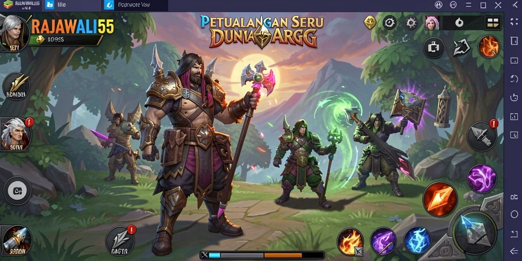Gameplay menarik RAJAWALI55 yang dinamis dan penuh aksi.