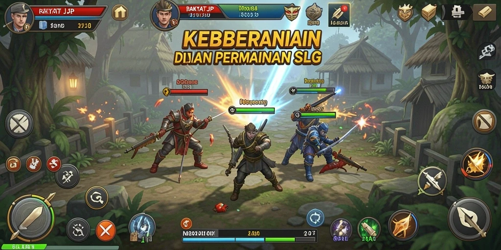 Tampilan gameplay RAKYATJP yang menarik dan strategis.