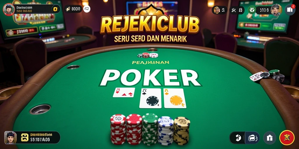 Tampilan gameplay Poker yang menarik dan interaktif.
