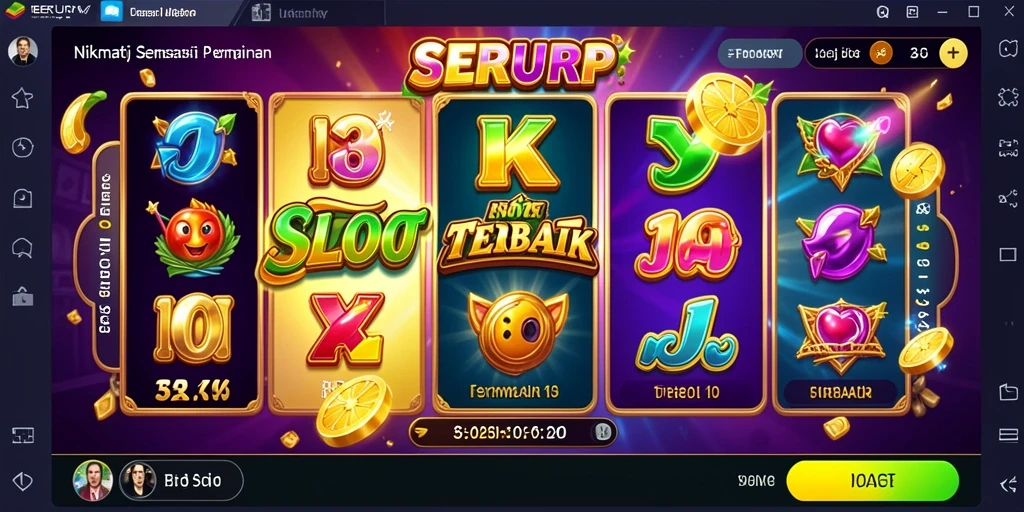 Screenshot SERURP menampilkan gameplay menarik dari permainan Slot yang seru.